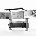 Integrated Projection Monitoring Console With Multi Control Panels And CCM Screens