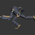 Sci-fi Style Mecha Soldier Mecha Robot Future Warrior War Machine Soldier Robot Assistant Small Robot Robot Butler