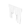 Elegant White Sheer Curtains Tied With Bows For Window Decoration