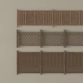 Wooden Railings With Lattice And Slatted Panel Designs For Outdoor Spaces