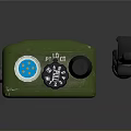 Military Green Weapon Communication Device With Long Antenna And Control Panel Features