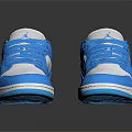 Blue And White Casual Sports Shoes With Comfortable Design For Daily Use