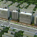 Modern High Rise Residential Building With Glass Curtain Walls And White Exterior Design