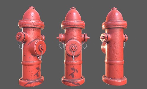 Industrial LOFT fire hydrant 3d model