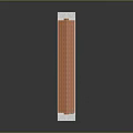 Aerial Planning of Elongated Classical Building With Red Roof and Multiple Columns