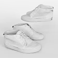 White High Top Canvas Shoes With Lace Up Design Casual Style For Daily Use