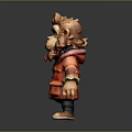 Monkey Cartoon Monkey Anime Monkey Stylized Monkey Fantasy Style Monkey Toy 3d model