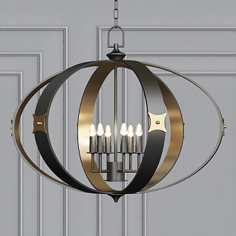 Modern chandelier 3d model