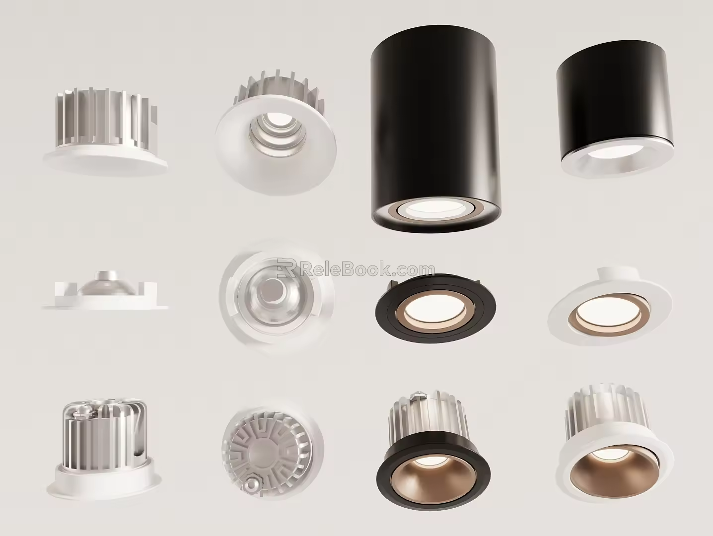 Downlight Spotlight Bull's Eye Lamp Adjustable Angle Spotlight 3d model