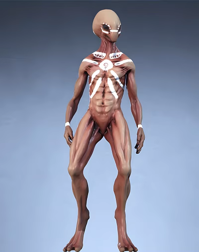 Modern Aliens 3d model