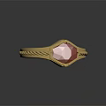 Heart Shaped Red Ruby Golden Ring With Braided Band Jewelry Design