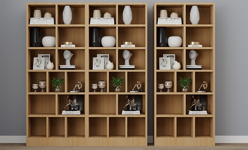 bookcase high cabinet 3d model