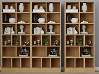 bookcase high cabinet 3d model