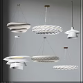 Modern Pendant Lights with Various Contemporary Designs Circular Layered Petal Shaped in Minimalist Interior