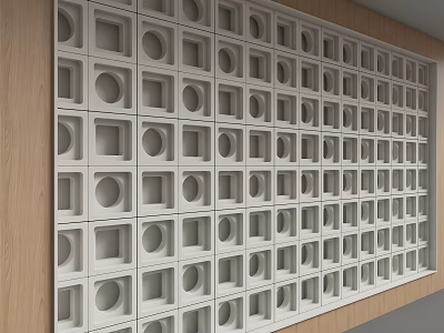 Modern background wall 3d model