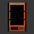 Durable Red and Black Electronic Equipment With Multi layered Metal Frame And Front Panel
