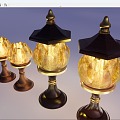 Candlestick Lamp Lotus Lamp Buddha Front Lamp Buddha Table Lamp 3d model