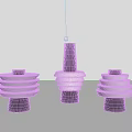 Modern Minimalist Black And White Three-Piece Stacked Disc Design Decorative Figurine Set For Home Decor