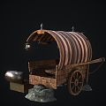 Modern Medieval Sale Car Modern Realistic Medieval Car Trolley Sale Car 3d model