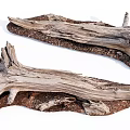 Rustic Natural Stone And Wood Driftwood Decorative Pieces With Textured Surfaces