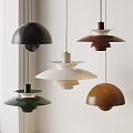 Stylish Modern Pendant Lights In Various Colors And Unique Shapes For Interior Decor 3d model