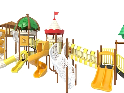 Modern Slide Large Slide Children's Amusement Equipment Amusement Park model