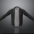 Stylish Black Leather Jacket With White T-shirt For Daily Casual Wear