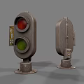 Unique Industrial Furniture With Vintage Traffic Light Inspired Design Elements