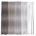 Modern Curtain Gradient Curtain Window Screen 3d model