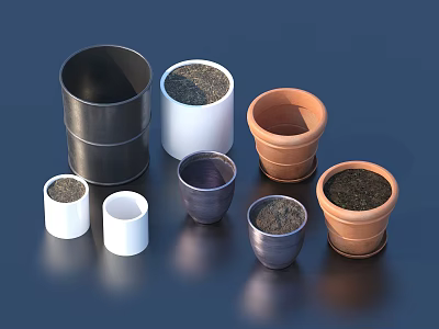 flowerpot potted plant green plant 3d model flowerpot potted plant green plant 3d model