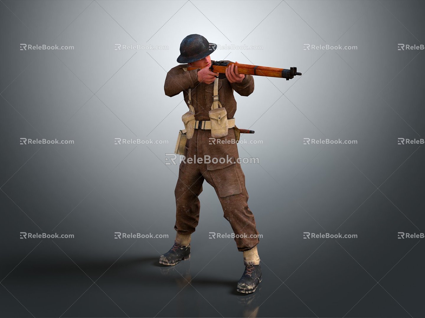 Modern Soldier World War I Soldier Infantry World War II Soldier Soldier 3d model