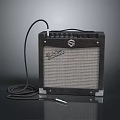 Silvertone Computer Speaker System With Black Design And Audio Cable For Desktop Audio Use