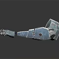 Mechanical Device Metallic Structure With Red Accents And Robotic Claw Design