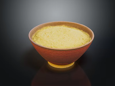 Modern Brown Textured Ceramic Dinnerware Set Featuring Serving Bowl And Base 3d model