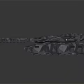 Futuristic Sci Fi Tank With Advanced Armored Technology And Structure