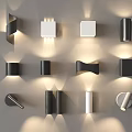 Modern Wall Lamps With Various Black And White Designs And Illuminated Effects