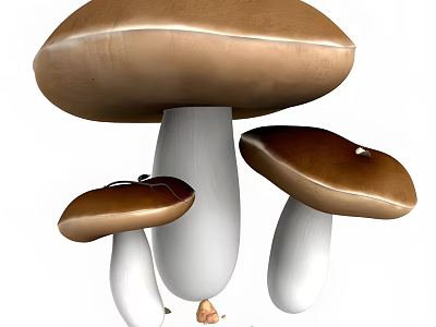 Mushroom plants Wild Mushrooms 3d model