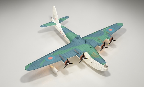 modern aircraft 3d model