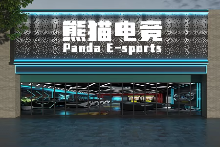 E-sports hall door head E-sports door head Internet cafe door head E-sports Internet cafe door head Door head Design Door head 3d model
