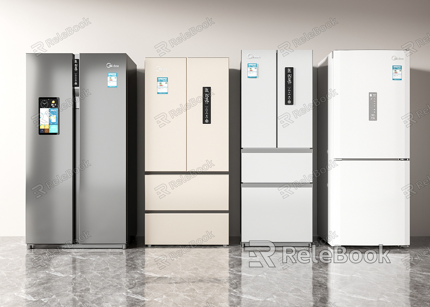 Modern Refrigerator Fridge Freezer model