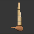 Handmade Musical Instrument and Art Supplies Bamboo Pan Flute with Gourd Base Design
