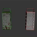 Rusted And Silver Metal Kitchen Graters As Practical Household Cooking Utensils