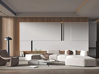modern living room 3d model