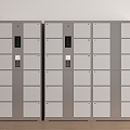 Modern Public Space Locker Storage Cabinet Pier Cabinet 3d model