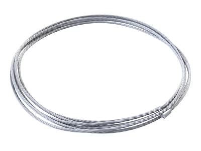 Stainless Steel Braided Cable With Loop End For Industrial Applications 3d model
