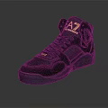 Black High Top Sneakers With Gold AZ Logo And Casual Streetwear Design