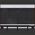 Professional Red Espresso Machine with Three Spouts and Stainless Steel Components