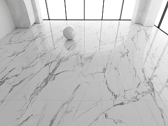 White Marble Floor Tile Jazz White Large Board Tile Glazed Tile 3d model