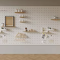 Handmade workshop hole board 3d model