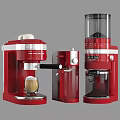 Modern Black Espresso Coffee Maker With Milk Frother For Home Kitchen Use